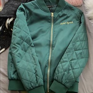 Forever 21 Olive Green Varsity Jacket 💚